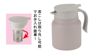 ステンレス卓上ポット1.0L